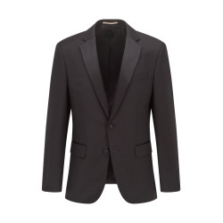 Veste de smoking en grain de poudre avec du rangement